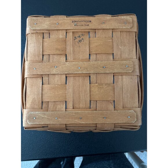 Longaberger 1989 Large Cake Basket Lined Including Insert & Liner - Picture 11 of 16